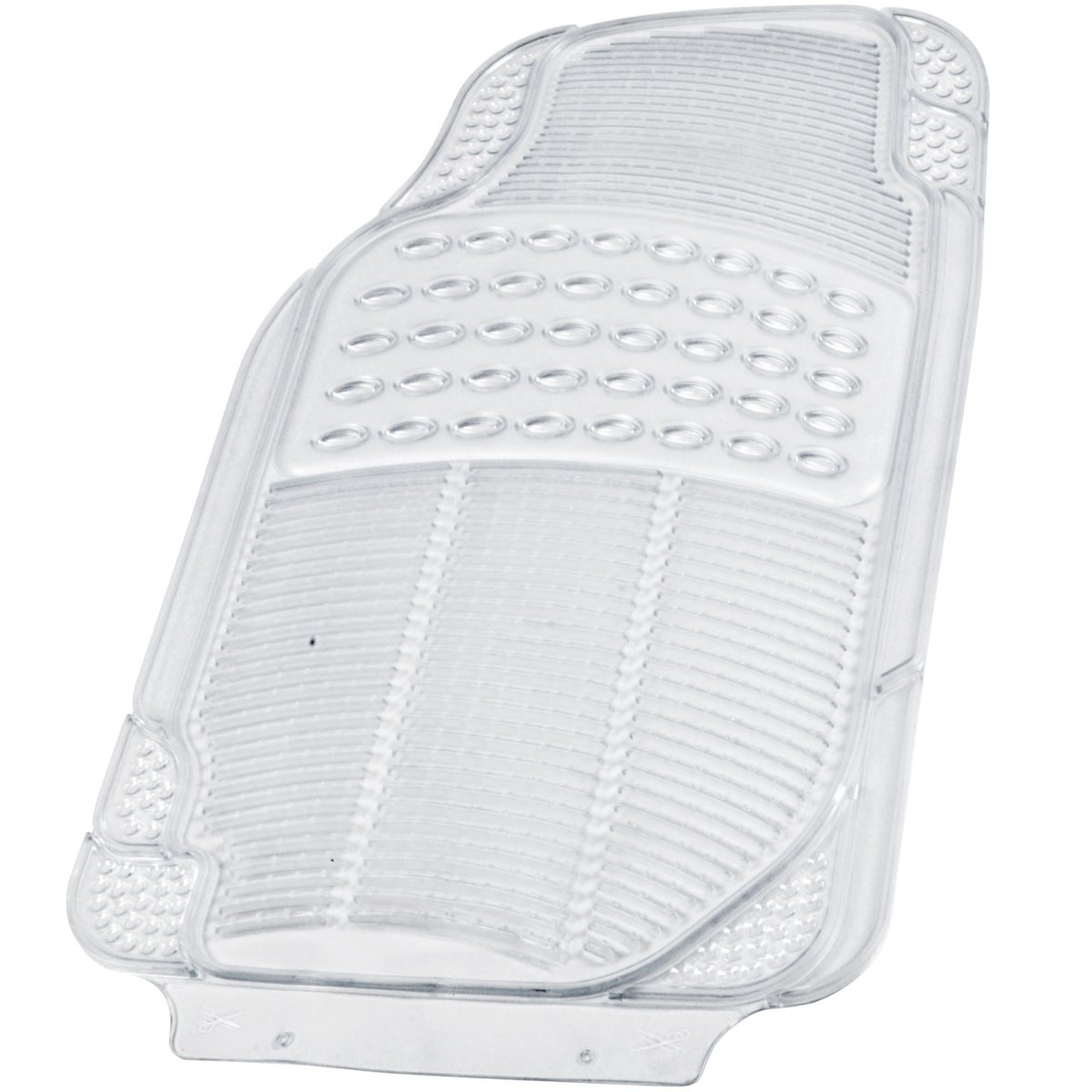 BDK Heavy Duty 4pc Front & Rear Rubber Floor Mats for Car SUV Van & Truck - All Weather Protection Universal Fit, Clear - Image 6