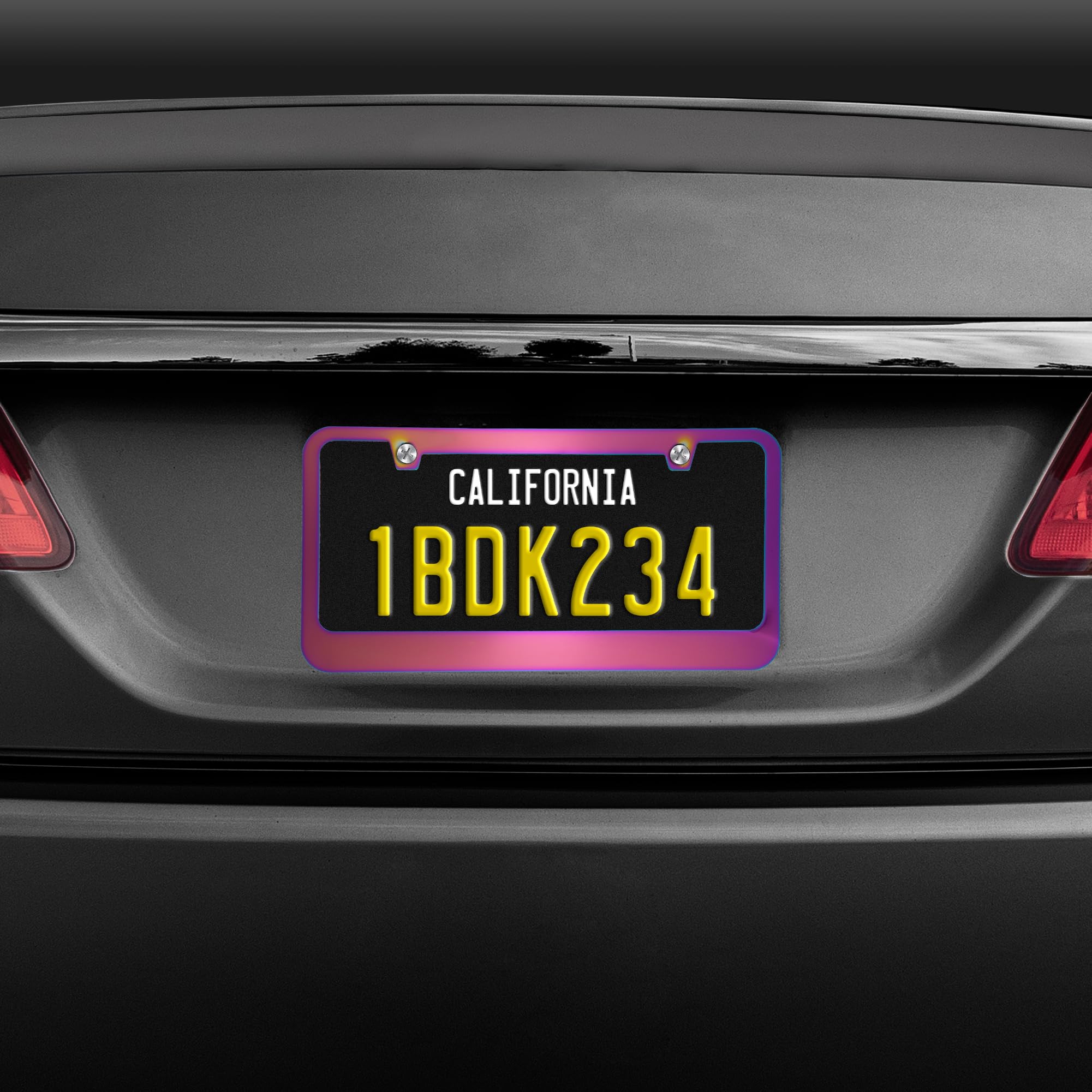 BDK Heavy Duty Rust-Proof Stainless-Steel Metal Neo Mirror Polish License Plate Frame Universal Size for Car Truck SUV (Pack of 2) - Image 7