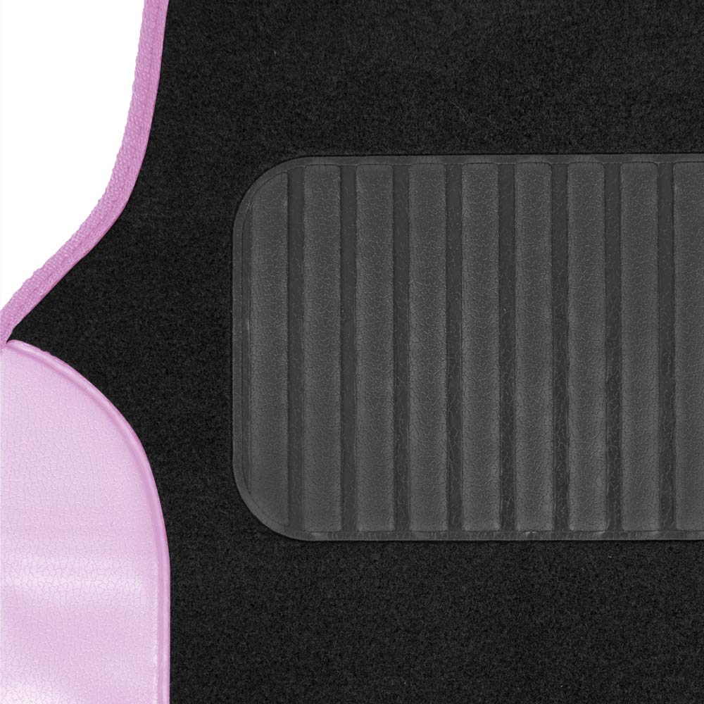 BDK Pink Car Seat Covers with Matching Carpet Floor Mats for Cars Full Set - Front Universal Seat Covers & Back Bench Seat Cover with Automotive Floor Mats - Car, SUV, Truck, & Van Interior Protector - Image 5