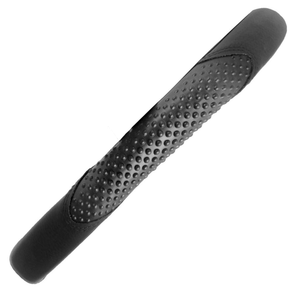 BDK Sporty Two Tone Ergonomic Grip Steering Wheel Cover - Massaging Gel Grip for Standard Size Wheels 14.5-15 inch Massaging Gel Grip Blue/Black - Image 6