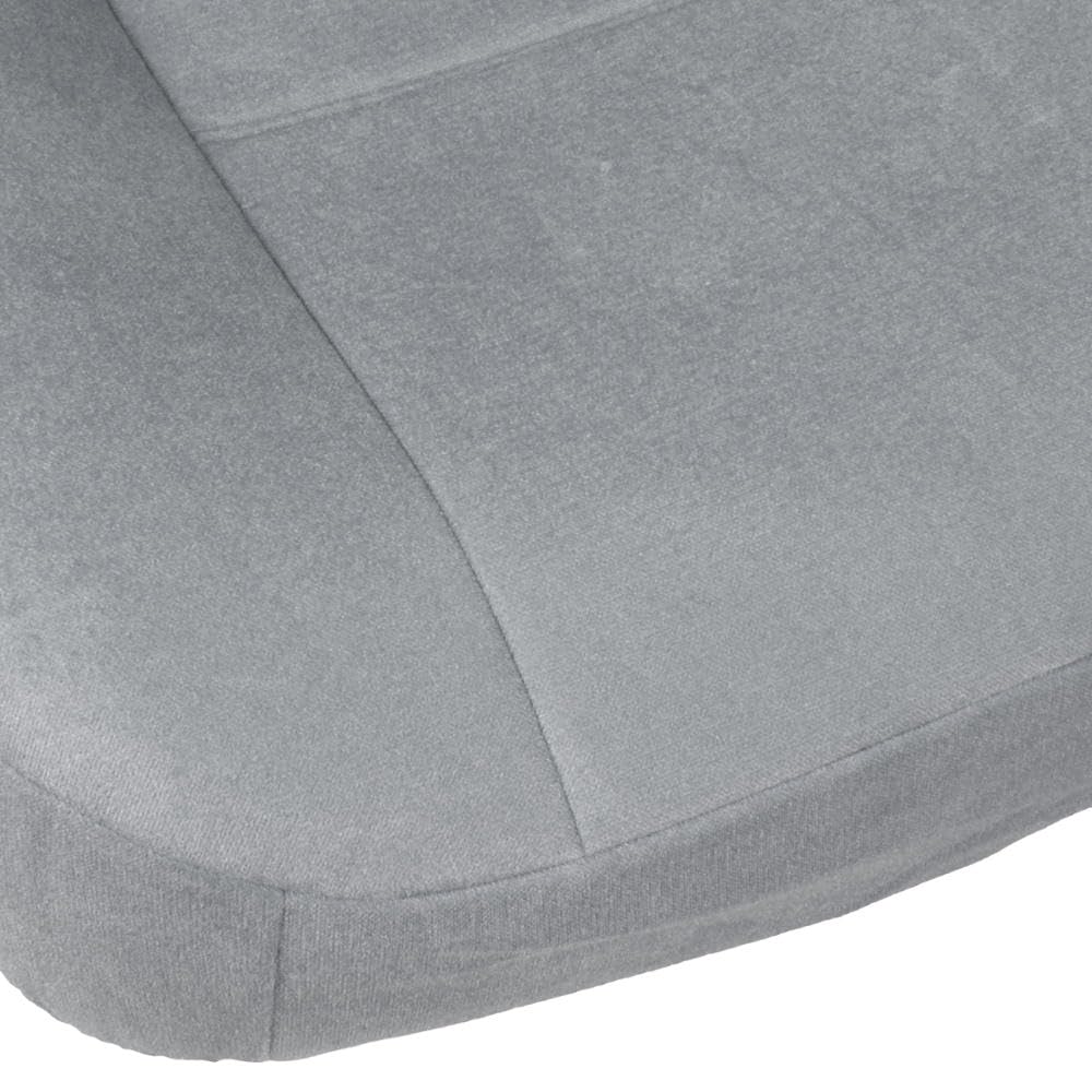 BDK Velour Fabric 2-Pack Front Seat Covers for Pick-Up Trucks, Trucks, Vans with Integrated Seat Belt, Integrated Arm Rest, Detachable Headrest - Gray - Image 12