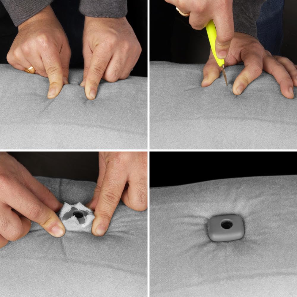 BDK Velour Fabric 2-Pack Front Seat Covers for Pick-Up Trucks, Trucks, Vans with Integrated Seat Belt, Integrated Arm Rest, Detachable Headrest - Gray - Image 10