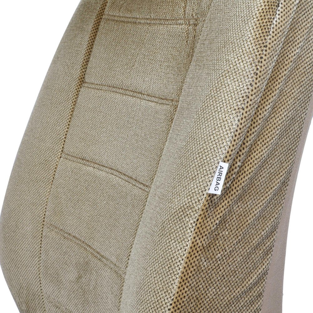 Beige Dotted Cloth Regal Style 4 Piece Premium Low Back Auto Seat Covers for Honda Accord - Image 8